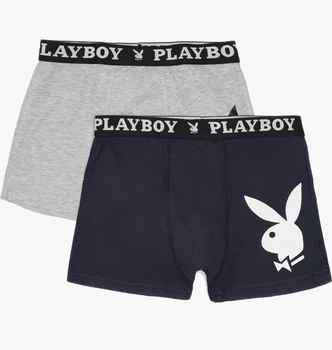 Труси Playboy Boxershort Grey/Blue (2 шт) ANNYA-26 M