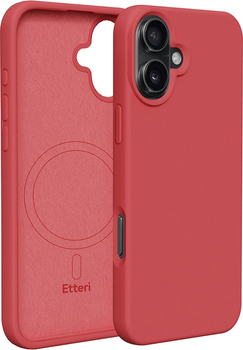 Панель Etteri Silicone Mag do Apple iPhone 16 Plus 6.7 Raspberry