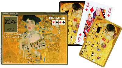 Karty do gry Piatnik Klimt Adele 2 talie x 55 kart (9001890250347)