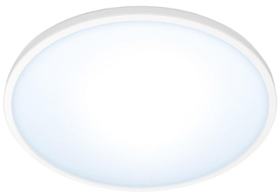 Lampa sufitowa WiZ SuperSlim Ceiling 16 W 2700-6500 K Wi-Fi Biała (8719514338012)