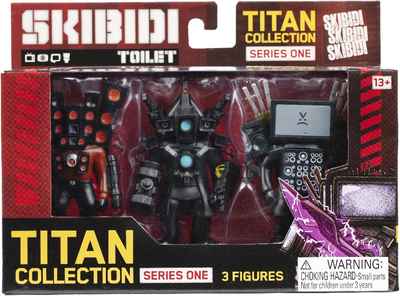 Zestaw kolekcjonerskich figurek Skibidi Toilet Titan 3-Pack (13003) (810054666912)