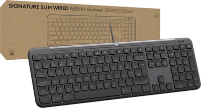Клавіатура дротова Logitech Signature Slim K620 USB Graphite (5099206129504)