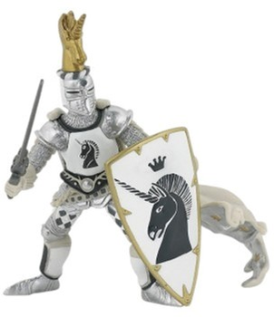 Figurka Papo Wojownik z herbem jednorożca 9,5 cm (3465000399153)
