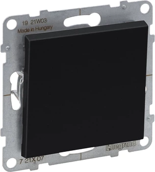 Łącznik jednoklawiszowy krzyżowy Legrand Suno 10A Black (721407)