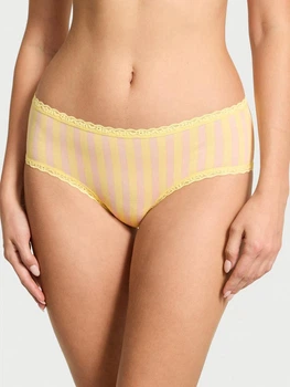 Трусики сліпи жіночі бавовняні Victoria's Secret 27028858 XL Жовті (7114439124714)