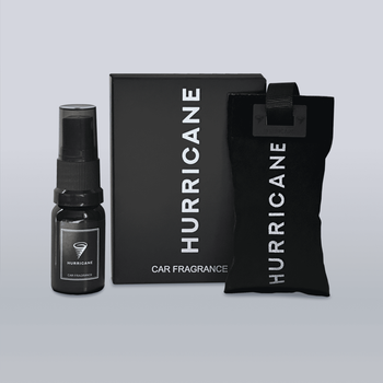 Автомобільний ароматизатор підвісний на дзеркало HURRICANE BLACK (STANDART MIRROR) Аромасаше хурикан