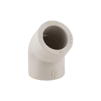 Уголок PPR Thermo Alliance 25 мм 45° для водопровода серый (SD00029399)