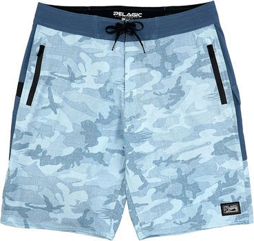 Шорти Pelagic Ocean Master Camo Fishing Shorts 30 Slate Fish Camo