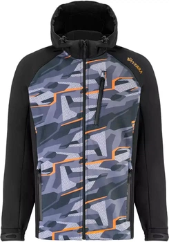 Куртка Viverra Softshell Infinity Hoody XXXL Black Camo Orange