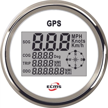 Gps спидометр мультиэкран Ecms (белый)