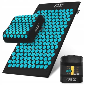 Коврик акупунктурный с подушкой 4FIZJO Ergo Mat Аппликатор Кузнецова Black/Blue (P-5907739313911)