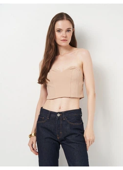 Топ SHEIN S Бежевый 31-0056
