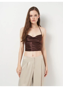 Топ H&M XL Коричневый 1018137