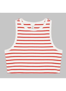 Топ H&M XL Білий 10492517_крас.полоск