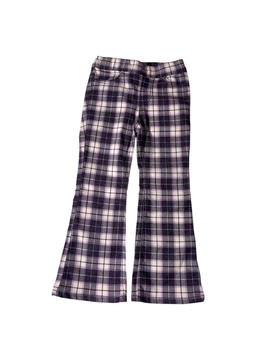 Брюки H&M 92 Фиолетовый 1073005_клетка