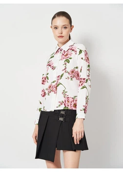 Сорочка SHEIN M Білий 0-2521_квіткова