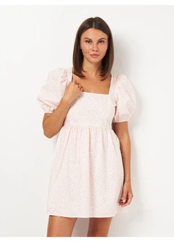 Платье Monki 38 Белый 1065490_роз.цветы