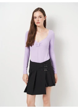 Боди лонгслив H&M M Сиреневый 1137323_сиреневый
