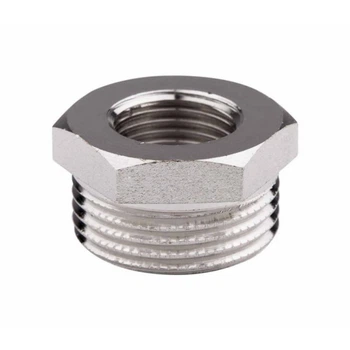 Футорка переходная Thermo Alliance Forte 1/2''x3/4'' НВ латунная никелированная