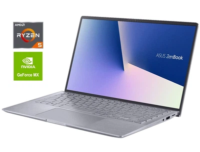 Ультрабук Б-класс Asus ZenBook 14 Q407IQ / 14" (1920x1080) IPS / AMD Ryzen 5 4500U (6 ядер по 2.3 - 4.0 GHz) / 8 GB DDR4 / 256 GB SSD / nVidia GeForce MX350, 2 GB GDDR5, 64-bit / WebCam / Win 11 Home б/у