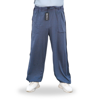 Адаптивные штаны Кіраса легкие трикотаж темно серый one size 4228