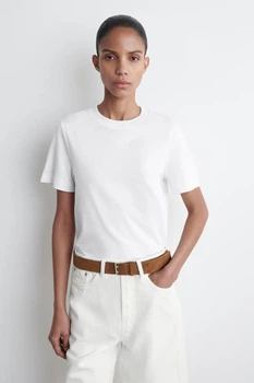 Футболка жіноча COS clean cut regular t-shirt 0960679001 L Білий