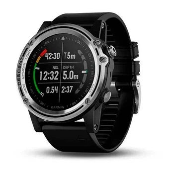 Смарт-годинник Garmin Descent™ Mk1 Silver with Black band