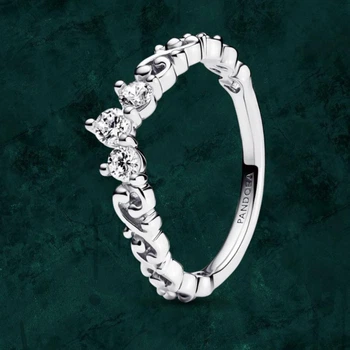 Серебряное кольцо "Королевская тиара с ажурными завитками" Pandora (Пандора) 192232C01 16
