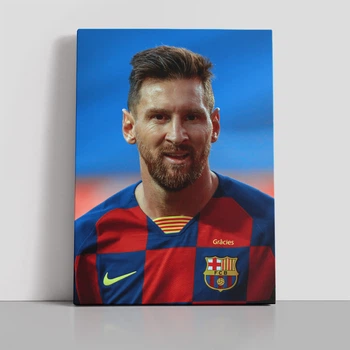 Интерьерная картина Футболист Лионель Месси, ФК Барселона, Lionel Messi, Barcelona, 42×30 см (id5916)