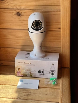 Беспроводная IP камера в плафоне для лампочки E-smarter E27 Full-HD 2MP с WIFI Q16Sv380pro