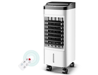 Охладитель воздуха Germatic SK-001J 120W, сенс. кн пульт, экран, колёса, авто.вращ., 5,5л, 2 конт. для льда