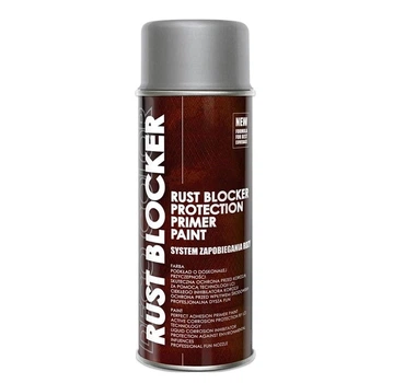 Краска аэрозольная серебряная 400 мл Deco Color 4 в 1 Rust Bloker антикоррозийная 9006