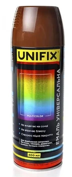 Краска аэрозольная коричневая оливковая 400 мл Unifix RAL8008 951033