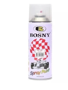 Краска аэрозольный лак прозрачный глянец 400 мл Bosny №190