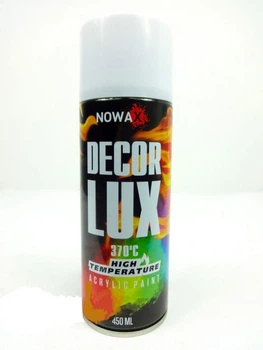 Краска аэрозольная термостойкая белая 450 мл Nowax NX48039 до 370 °C