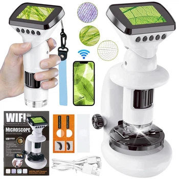 Цифровой микроскоп MS2000 WIFI, с увеличением до 2000x, LED-подсветкой, фото и видеосъёмкой