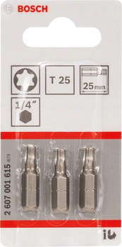 Набір біт Bosch T25 x 25 мм 3 шт (3165140301411)