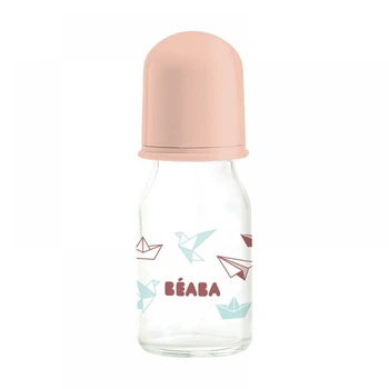 Бутылочка стеклянная Beaba Origami 110 ml nude, арт. 911610