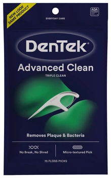 Флос-зубочистки Потрійне очищення DenTek 75 шт (047701002704)