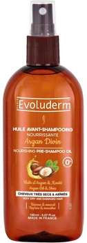 Олія Evoluderm Divine Argan Nourishing Pre-Shampoo Oil Живильна з аргановою олією для сухого та пошкодженного волосся 150 мл (3760100193589)