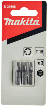 Набір біт Makita T15 x 25 мм 3 шт (0088381408134)