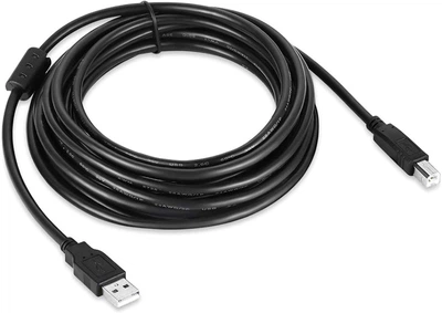 Кабель ColorWay USB 2.0 AM to BM Print Cable 3 м Black (CW-CBUB073-BK)