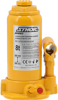Podnośnik hydrauliczny słupkowy STHOR 8 t 200-385 mm (80093_v)