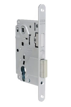 Магнитный межкомнатный замок AGB Centro Focus PZ, 85/50 мм, никель блестящий (B04025.50.06)