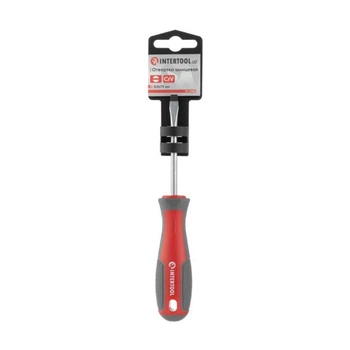 Отвертка шлицевая SL5 х 75 мм Intertool CrV