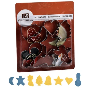 Формочки фигурные для печенья "Sweets" 8шт/наб 16.5*24см Home R97581