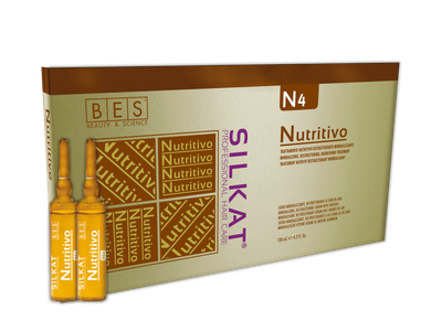 Сироватка Silkat Nutritivo N4 BES: відновлення та сяйво вашого волосся, 12 ампул х 10 мл