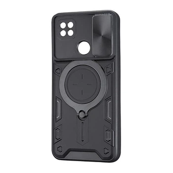 Протиударний чохол Armor Ring + захиcт камери для Xiaomi Redmi 9c case Simon black