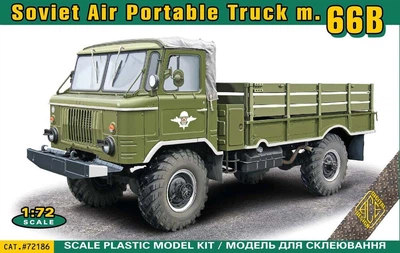 Сборная модель Армейский внедорожник ГАЗ-66Б ACE (72186)
