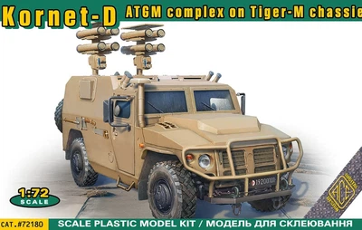Сборная модель Бронеавтомобиль «Тигр-М» с ПТРК «Корнет-Д» ACE (72180)